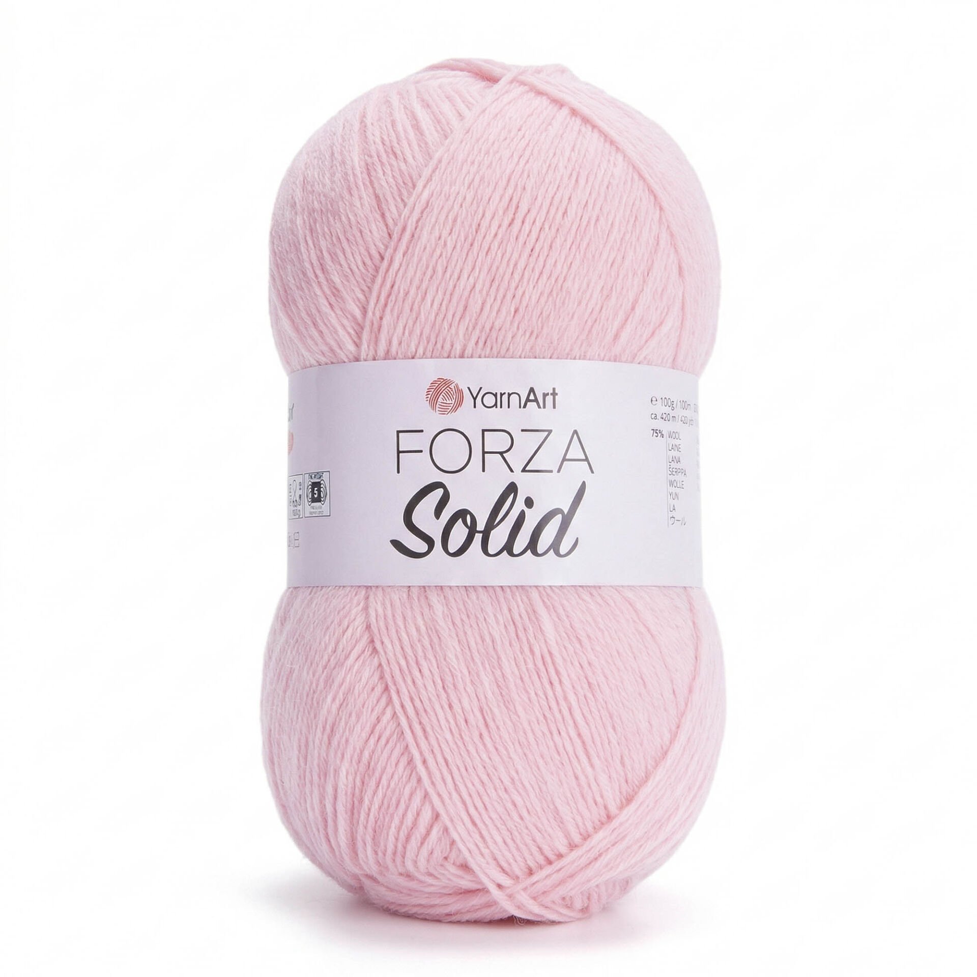YARNART FORZA SOLID - KNITTING YARN PINK - 4634