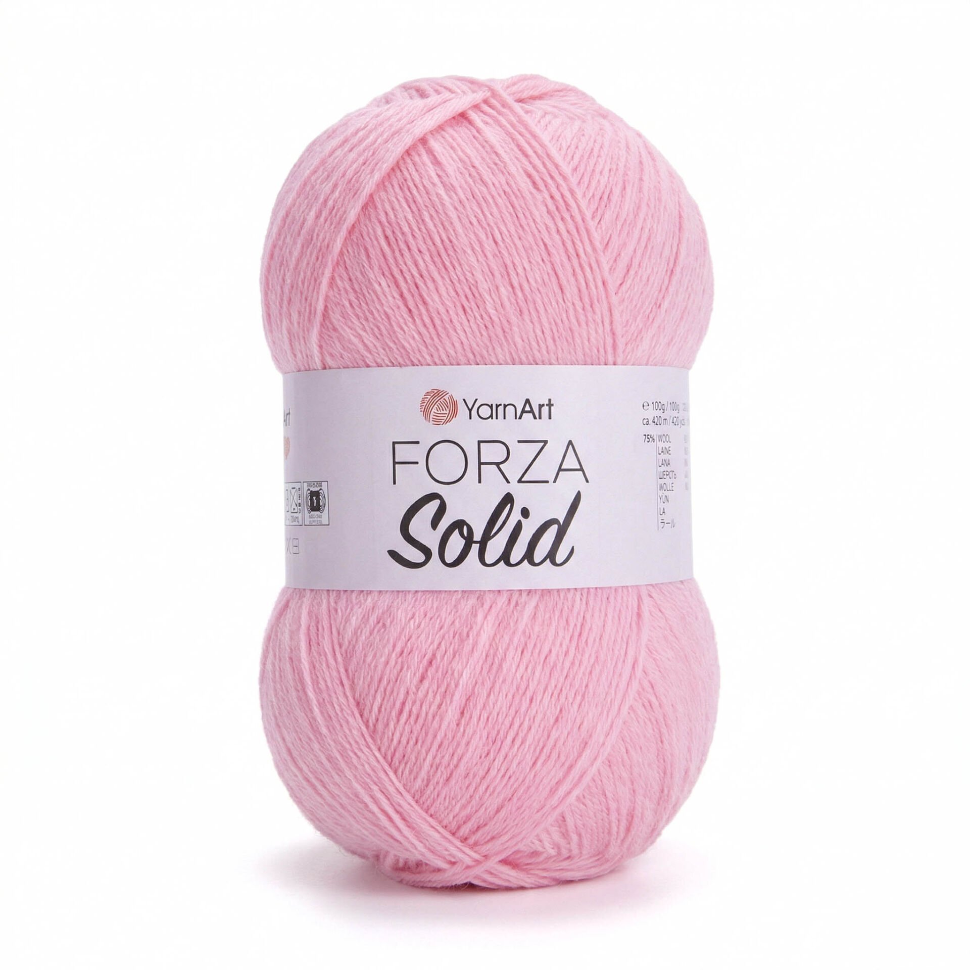 YARNART FORZA SOLID - KNITTING YARN PINK - 4635