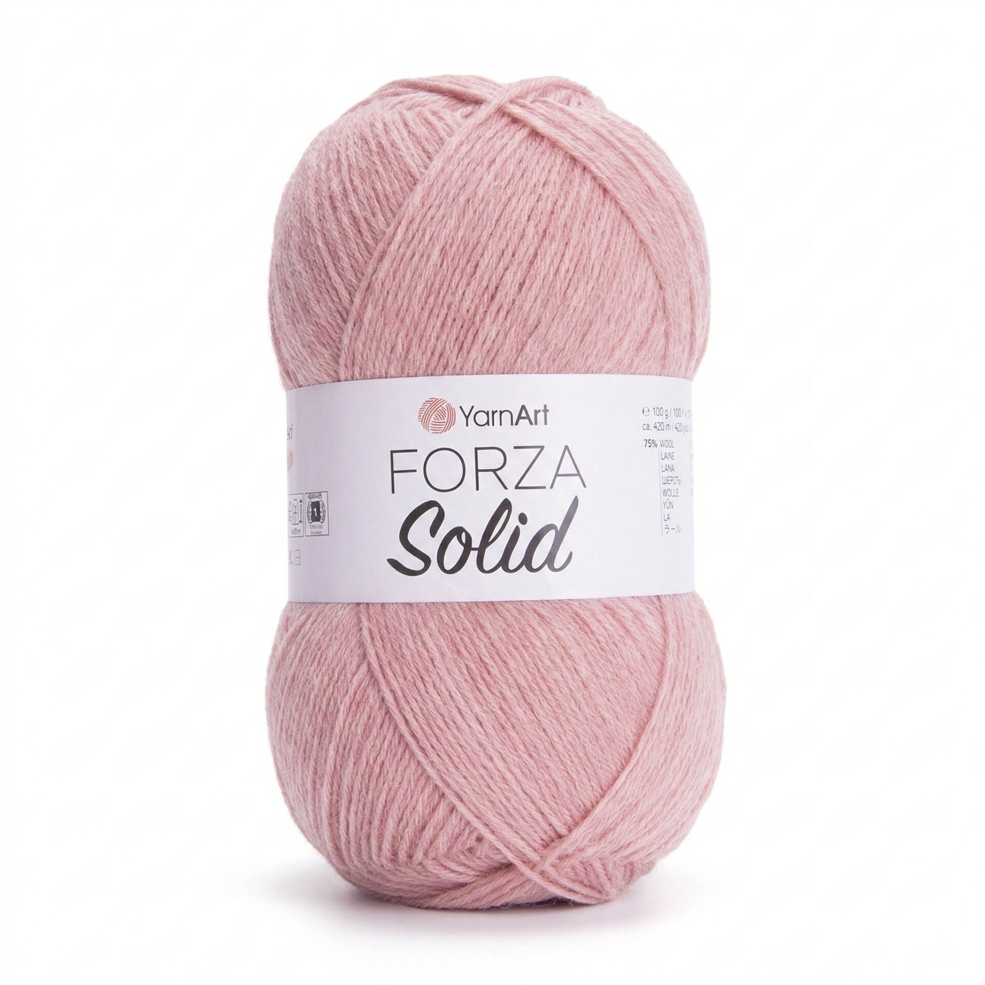 YARNART FORZA SOLID - KNITTING YARN DUSTY ROSE - 4636