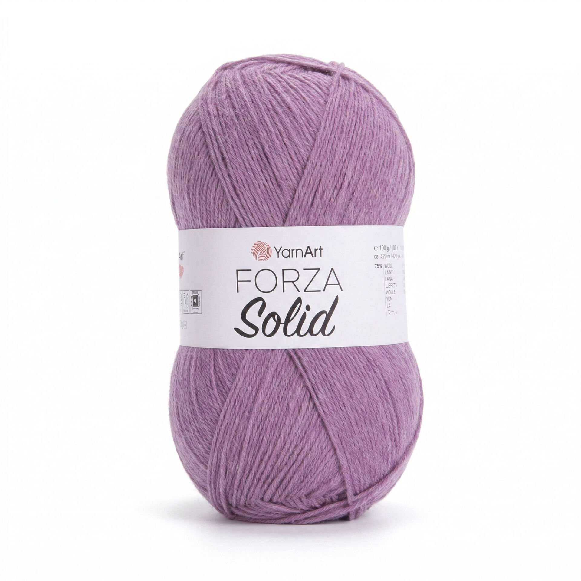 YARNART FORZA SOLID - KNITTING YARN LILAC - 4637