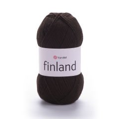 YARNART FINLAND - KNITTING YARN DARK BROWN - 217