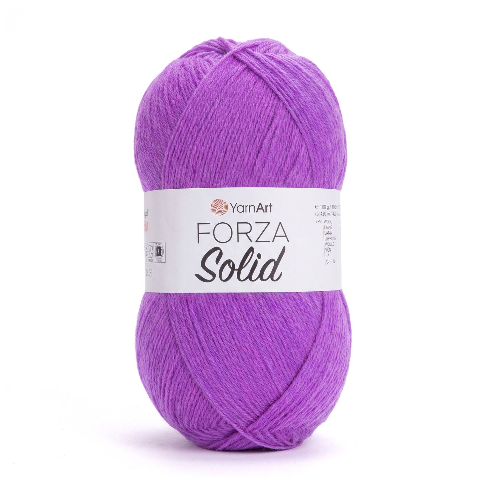YARNART FORZA SOLID - KNITTING YARN VIOLET - 4641