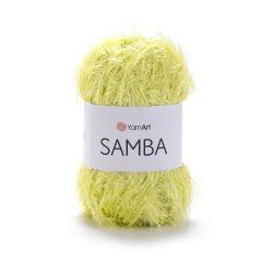YARNART SAMBA - KNITTING YARN NEON GREEN - 2036