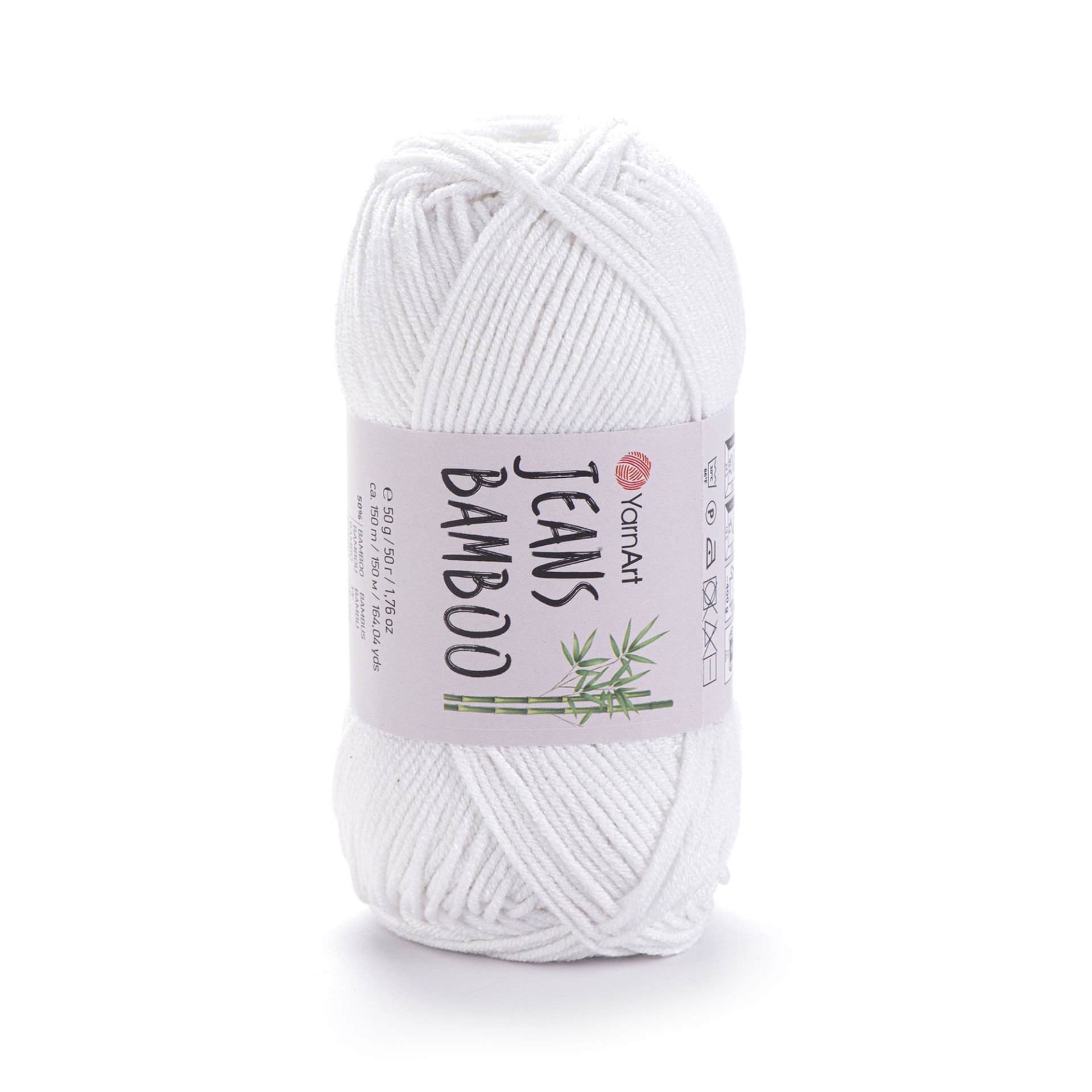 YARNART JEANS BAMBOO - KNITTING YARN WHITE - 101
