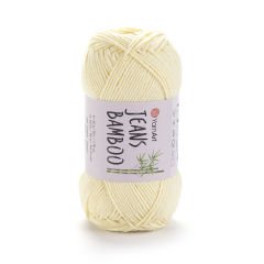 YARNART JEANS BAMBOO - KNITTING YARN CREAM - 103