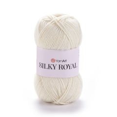 YARNART SILKY ROYAL - KNITTING YARN CREAM - 430