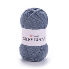 YARNART SILKY ROYAL - KNITTING YARN BLUE-GREY - 431