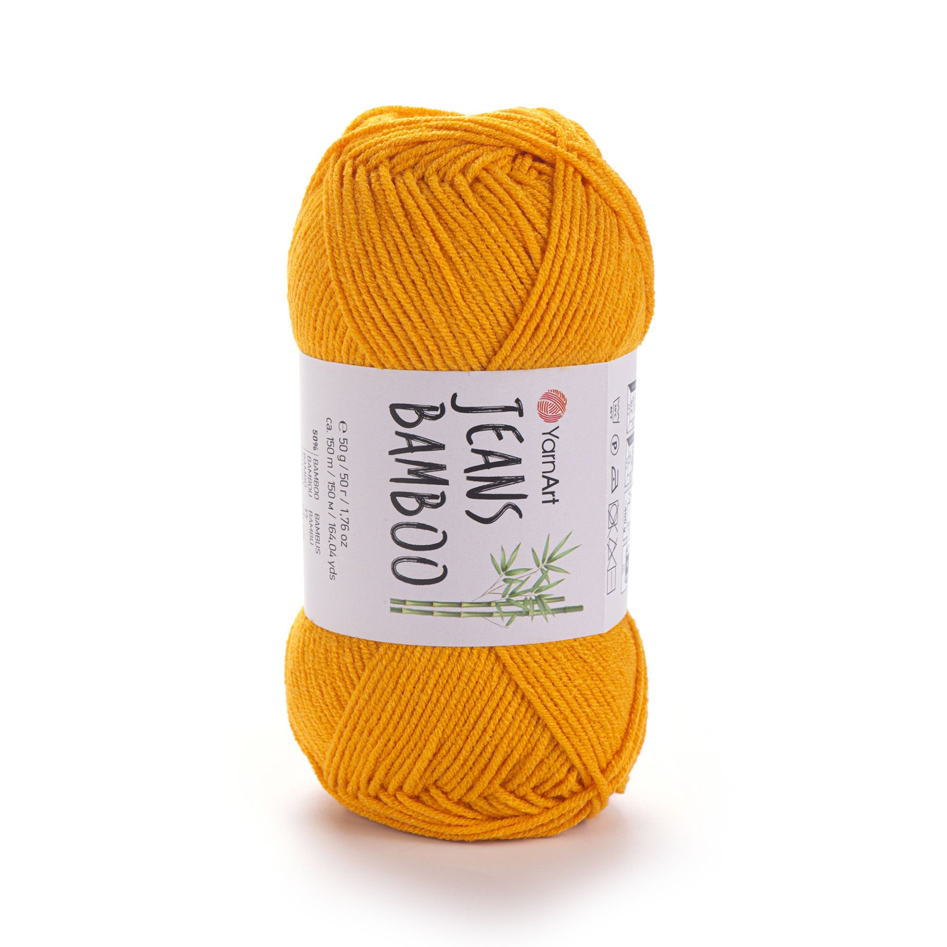 YARNART JEANS BAMBOO - KNITTING YARN ORANGE - 106