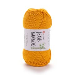 YARNART JEANS BAMBOO - KNITTING YARN ORANGE - 106