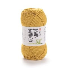 YARNART JEANS BAMBOO - KNITTING YARN DARK YELLOW - 107