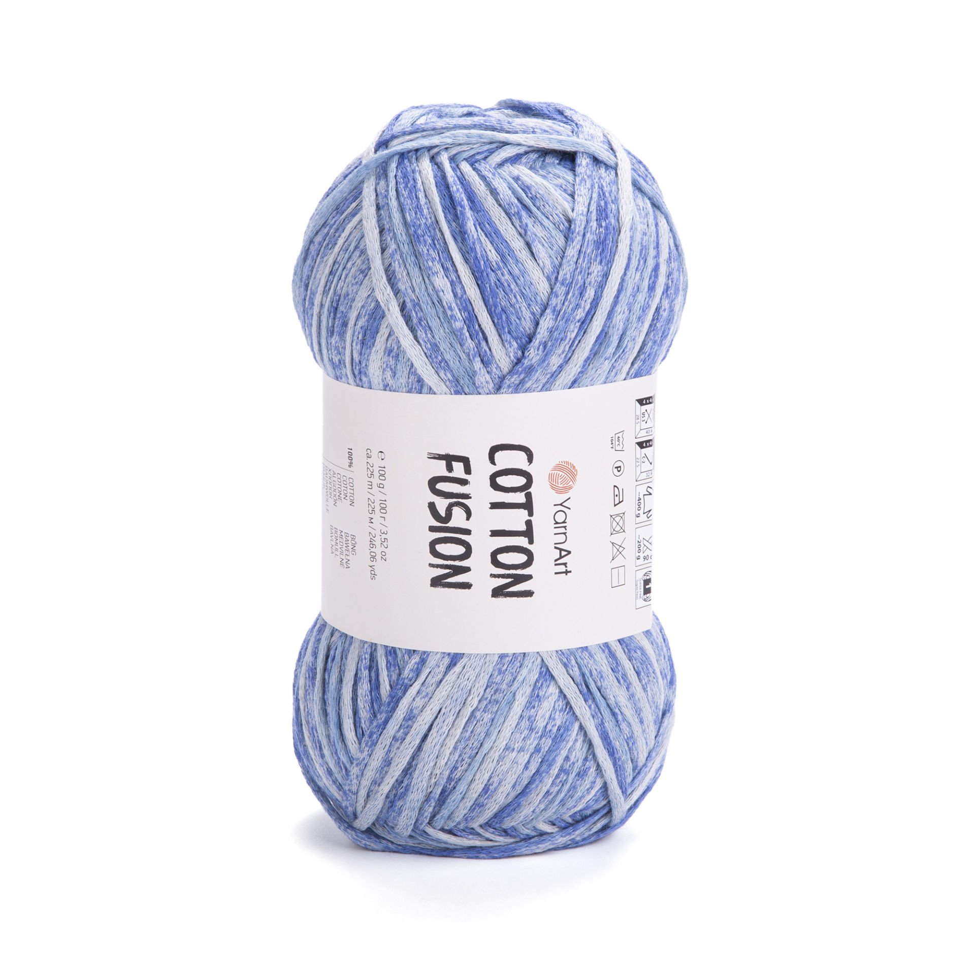 YARNART COTTON FUSION - KNITTING YARN VARIEGATED - 3645