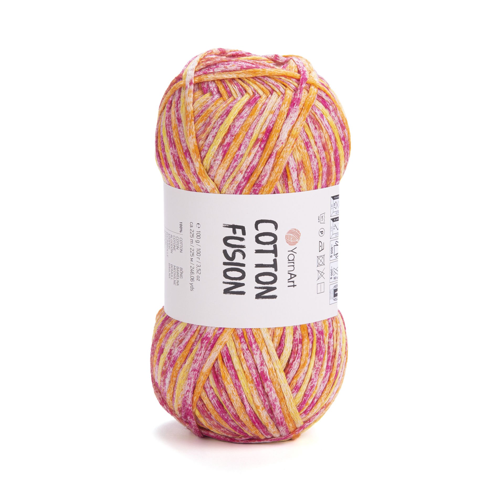 YARNART COTTON FUSION - KNITTING YARN VARIEGATED - 3646