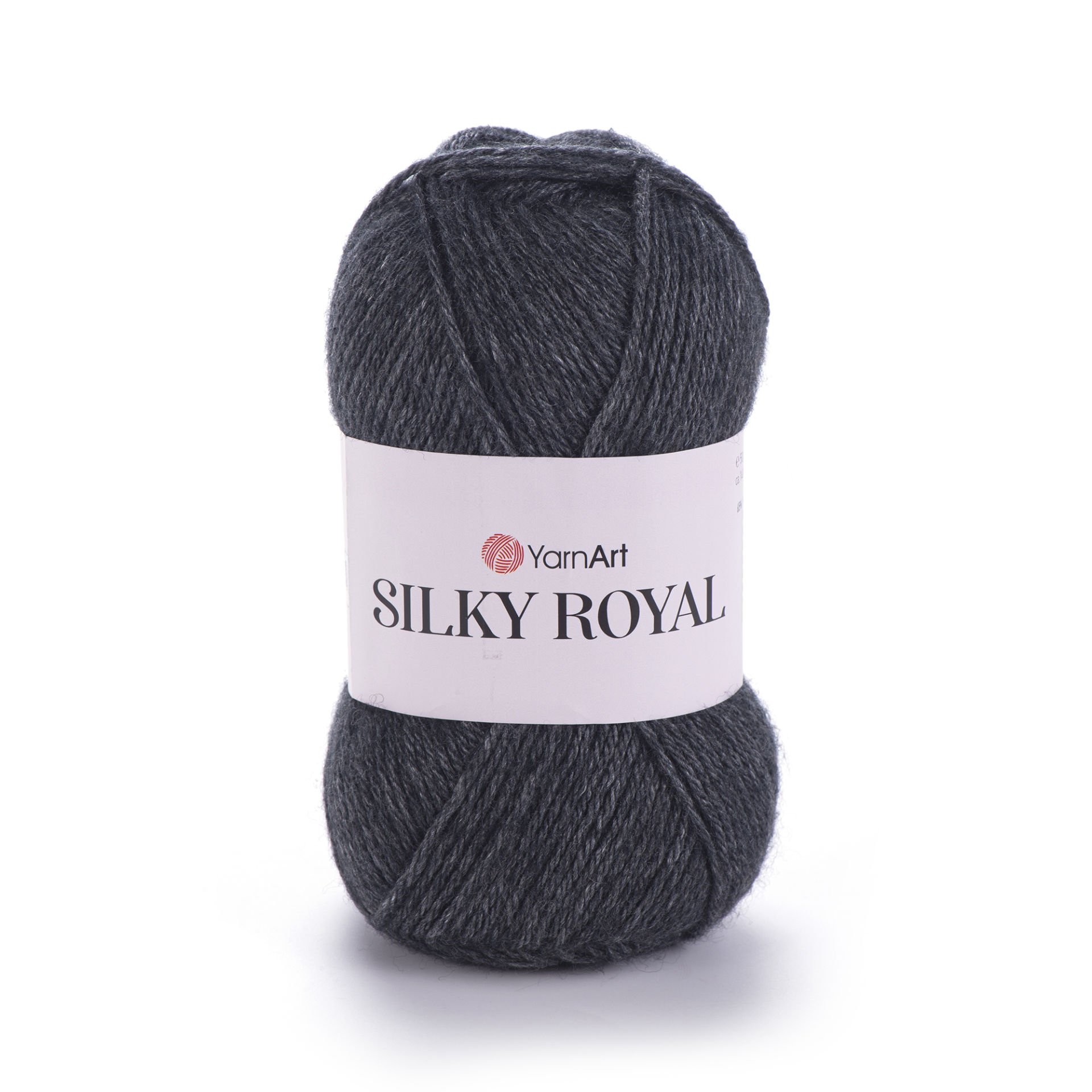 YARNART SILKY ROYAL - KNITTING YARN BLACK - 435
