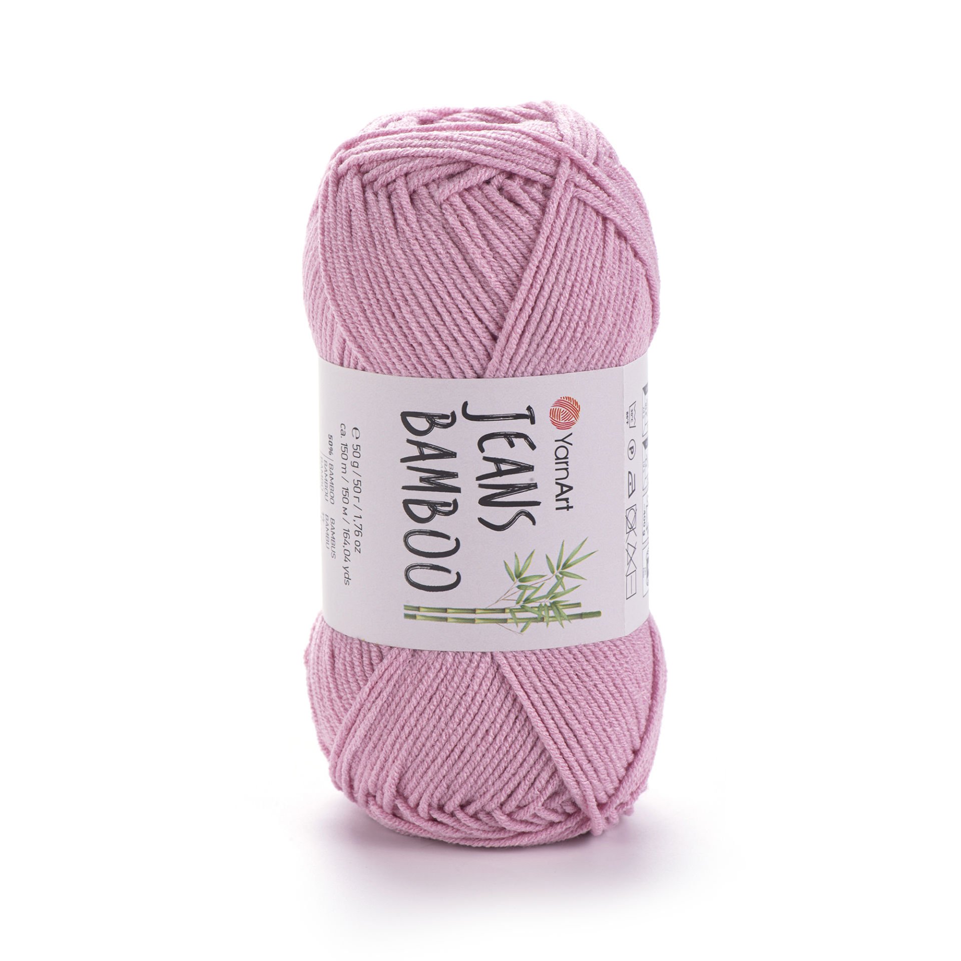 YARNART JEANS BAMBOO - KNITTING YARN PINK - 110