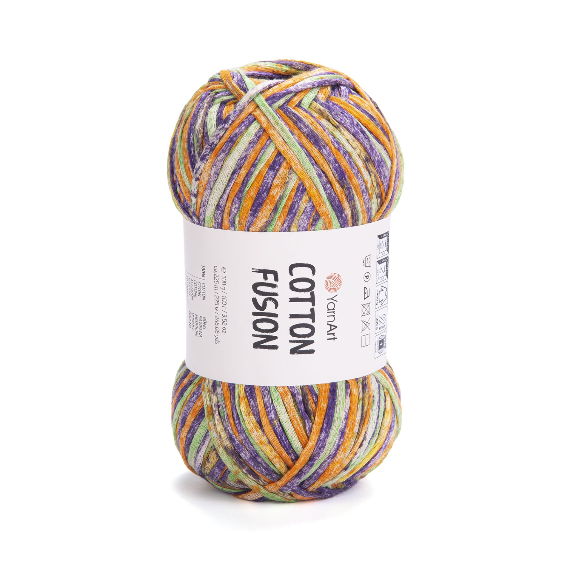YARNART COTTON FUSION - KNITTING YARN VARIEGATED - 3649