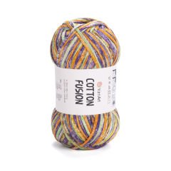 YARNART COTTON FUSION - KNITTING YARN VARIEGATED - 3649