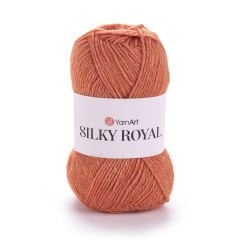 YARNART SILKY ROYAL - KNITTING YARN CORAL - 438