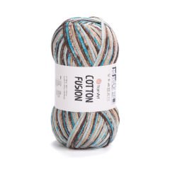 YARNART COTTON FUSION - KNITTING YARN VARIEGATED - 3650