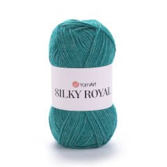 YARNART SILKY ROYAL - KNITTING YARN PETROL GREEN - 439