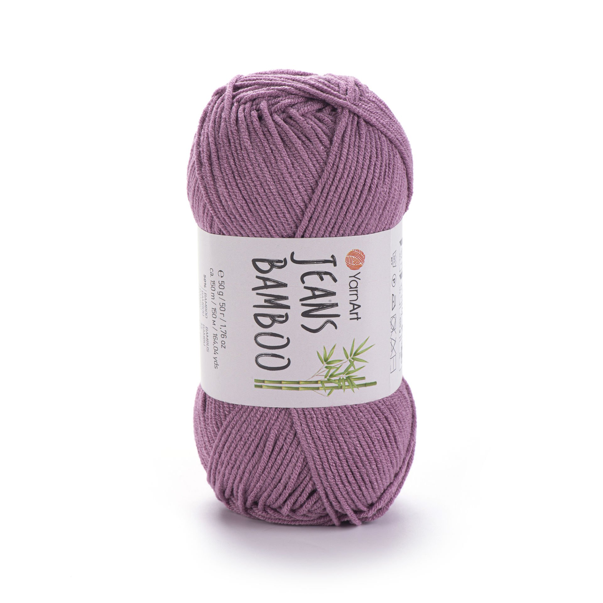 YARNART JEANS BAMBOO - KNITTING YARN DUSTY ROSE - 114