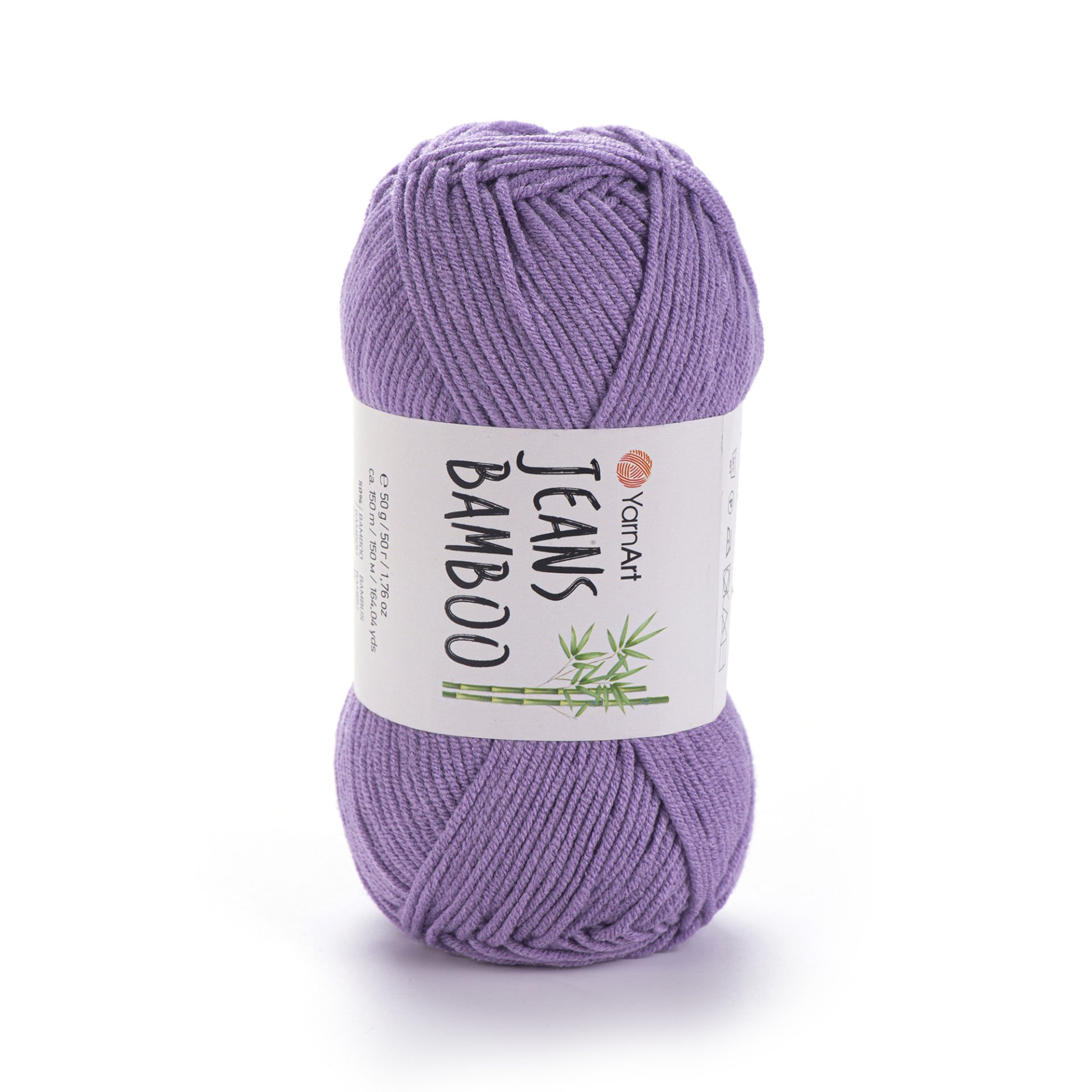 YARNART JEANS BAMBOO - KNITTING YARN PURPLE - 116