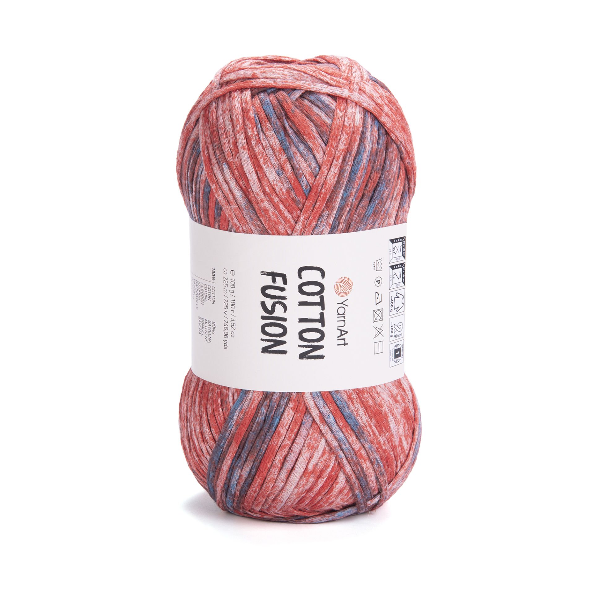 YARNART COTTON FUSION - KNITTING YARN VARIEGATED - 3654