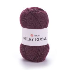 YARNART SILKY ROYAL - KNITTING YARN CHERRY RED - 444