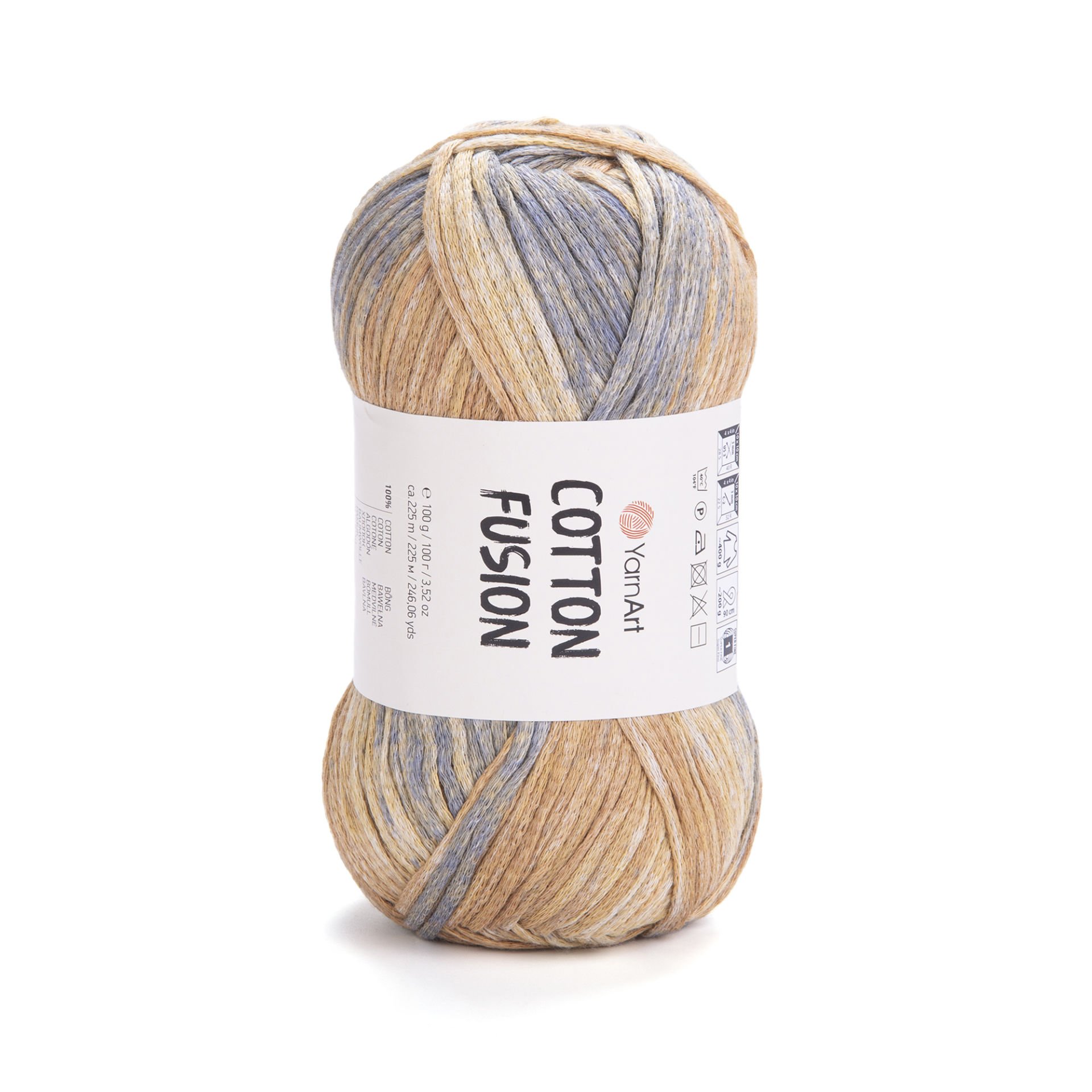 YARNART COTTON FUSION - KNITTING YARN VARIEGATED - 3656