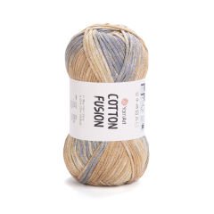 YARNART COTTON FUSION - KNITTING YARN VARIEGATED - 3656