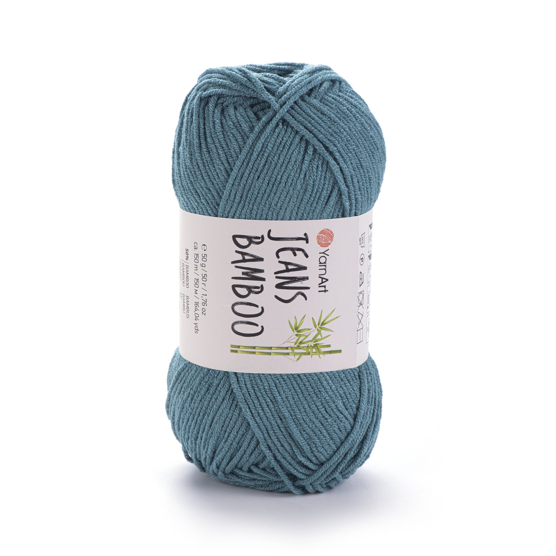 YARNART JEANS BAMBOO - KNITTING YARN RESEDA GREEN - 121