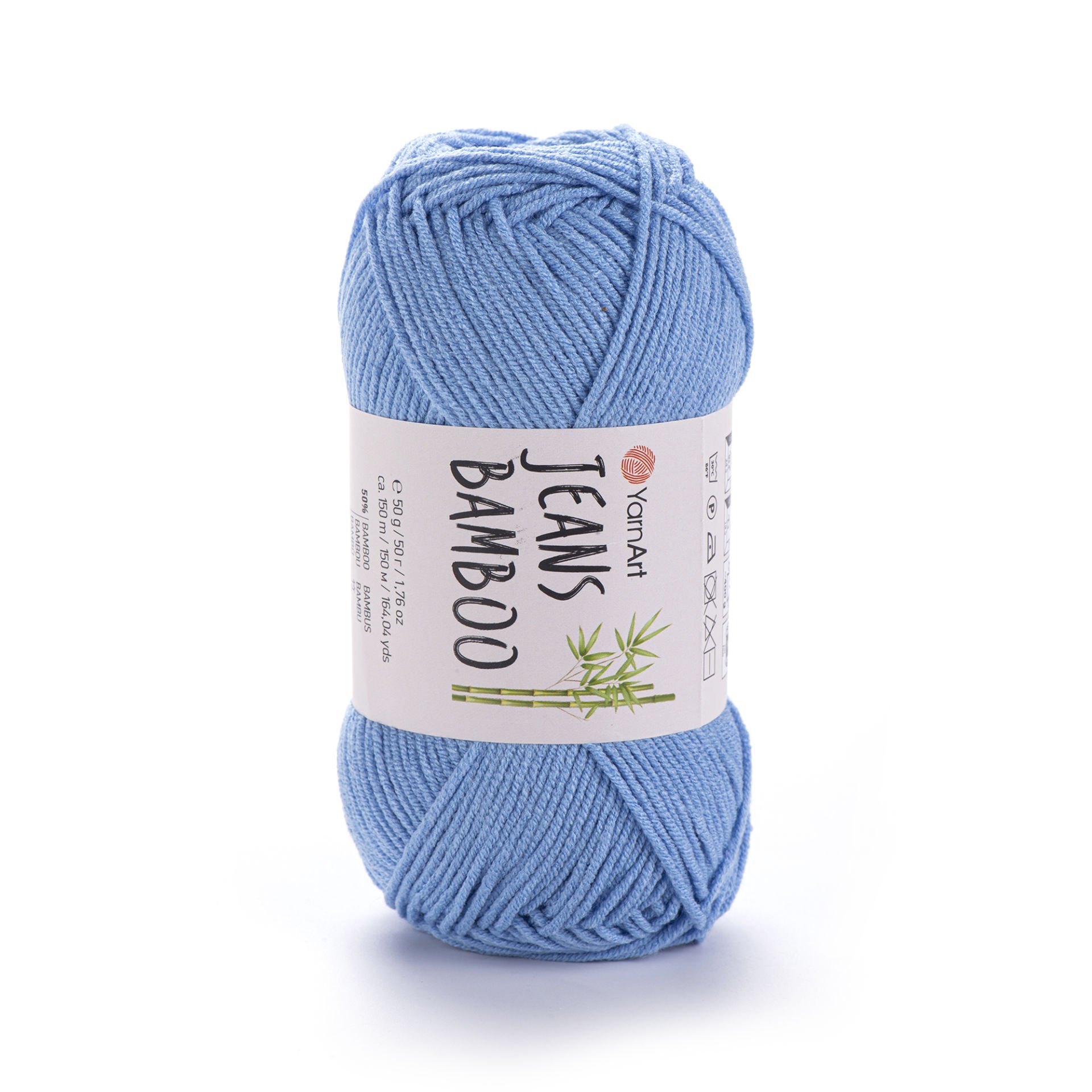 YARNART JEANS BAMBOO - KNITTING YARN BLUE - 122