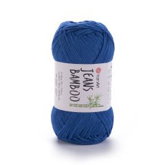 YARNART JEANS BAMBOO - KNITTING YARN SAXE BLUE - 123