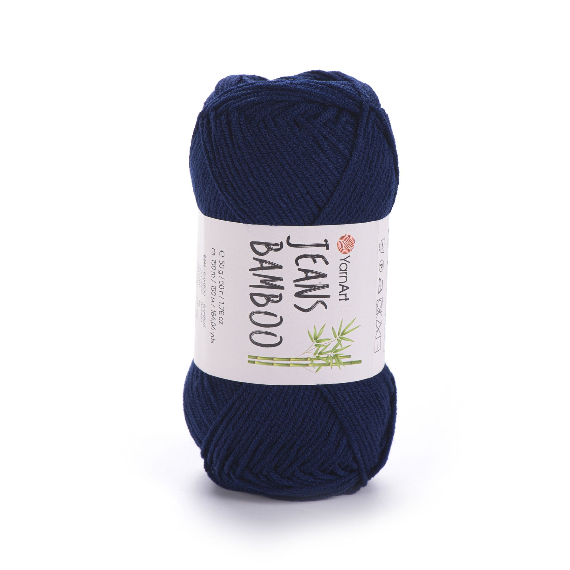 YARNART JEANS BAMBOO - KNITTING YARN NAVY - 125