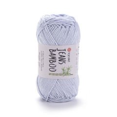 YARNART JEANS BAMBOO - KNITTING YARN ICE BLUE - 126