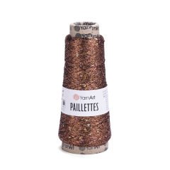 YARNART PAILLETTES - KNITTING YARN COPPER - 8005