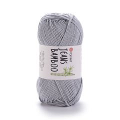 YARNART JEANS BAMBOO - KNITTING YARN LIGHT GREY - 127
