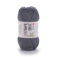 YARNART JEANS BAMBOO - KNITTING YARN GREY - 128