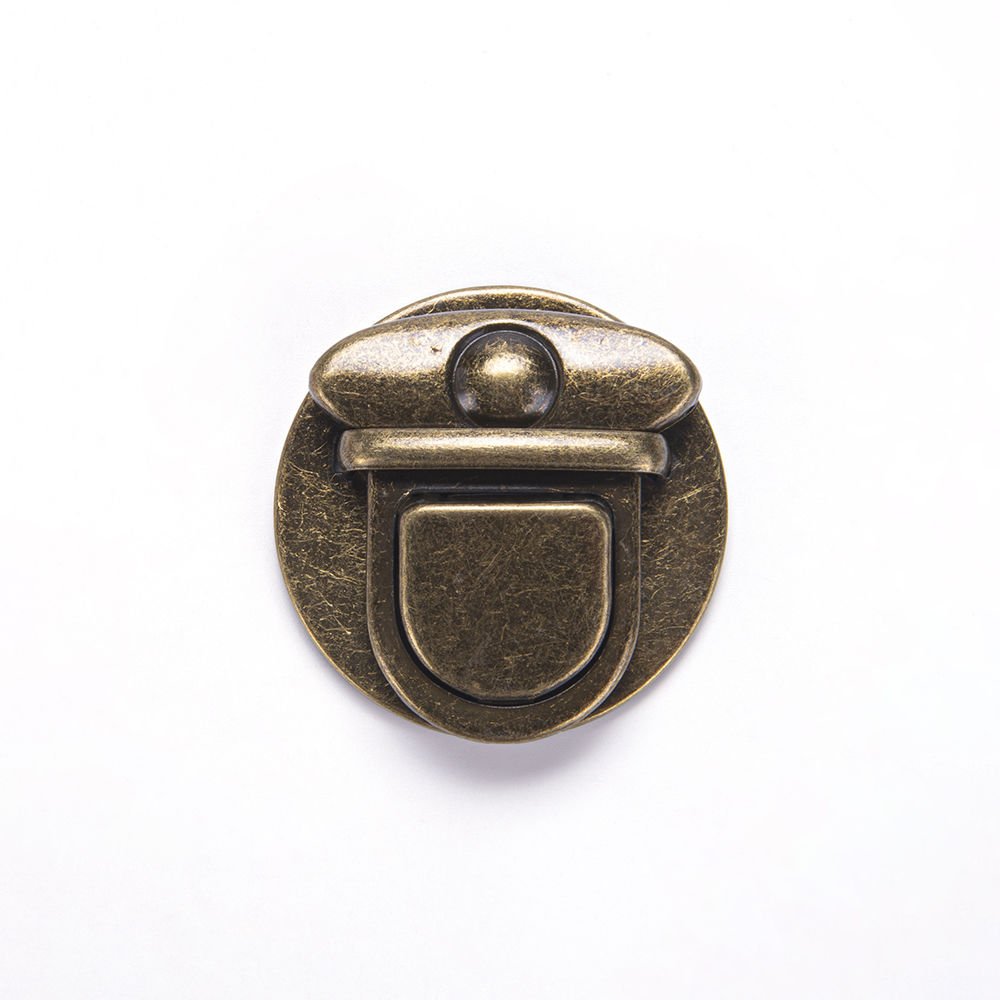 ROUND BAG LOCK BRONZE
