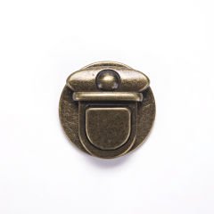 ROUND BAG LOCK BRONZE