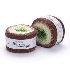 YARNART FLOWERS MOONLIGHT - GLITERRY MULTICOLOR KNITTING YARN VARIEGATED - 3272