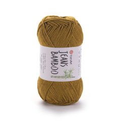 YARNART JEANS BAMBOO - KNITTING YARN MUSTARD - 131