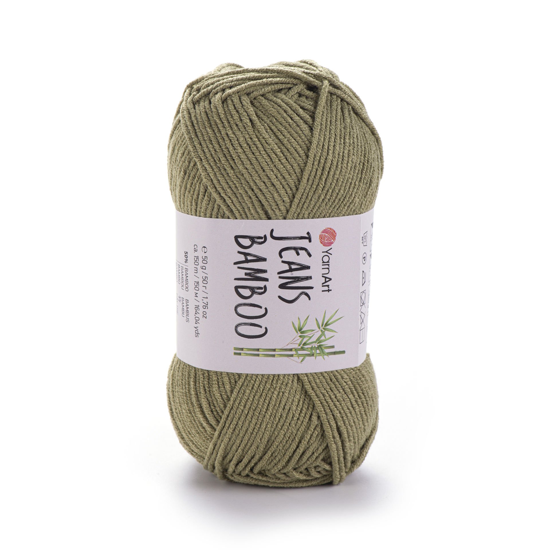 YARNART JEANS BAMBOO - KNITTING YARN KHAKI - 132