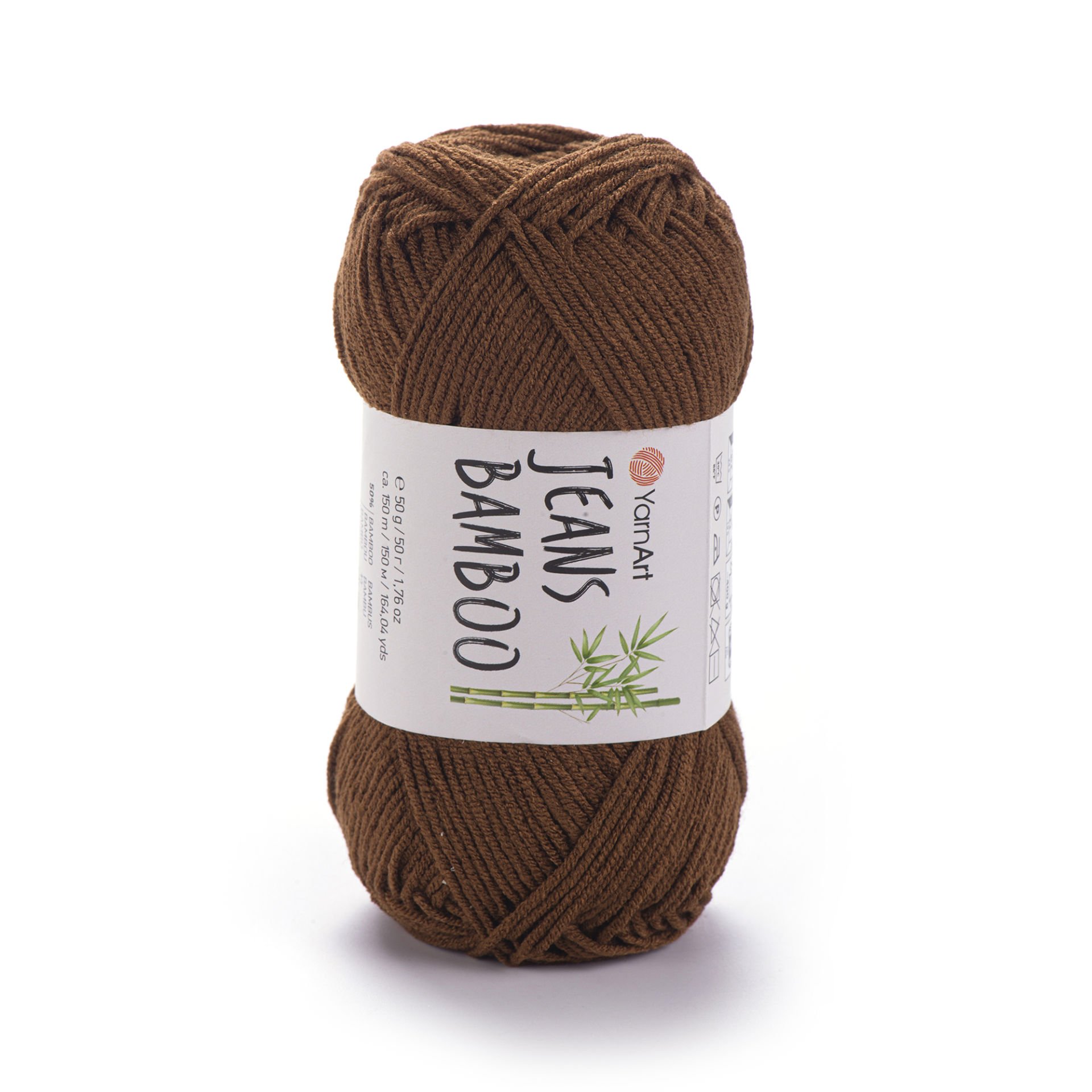 YARNART JEANS BAMBOO - KNITTING YARN REDDISH BROWN - 133