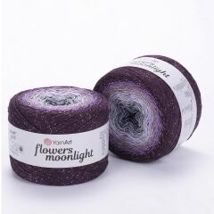 YARNART FLOWERS MOONLIGHT - GLITERRY MULTICOLOR KNITTING YARN VARIEGATED - 3278