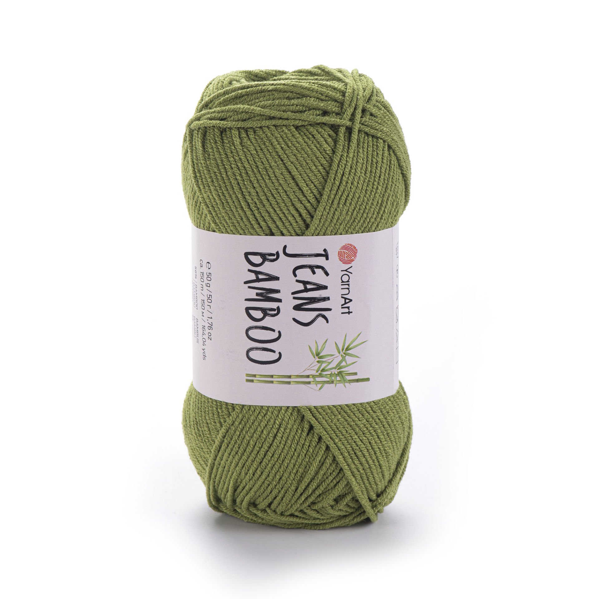 YARNART JEANS BAMBOO - KNITTING YARN GREEN - 137