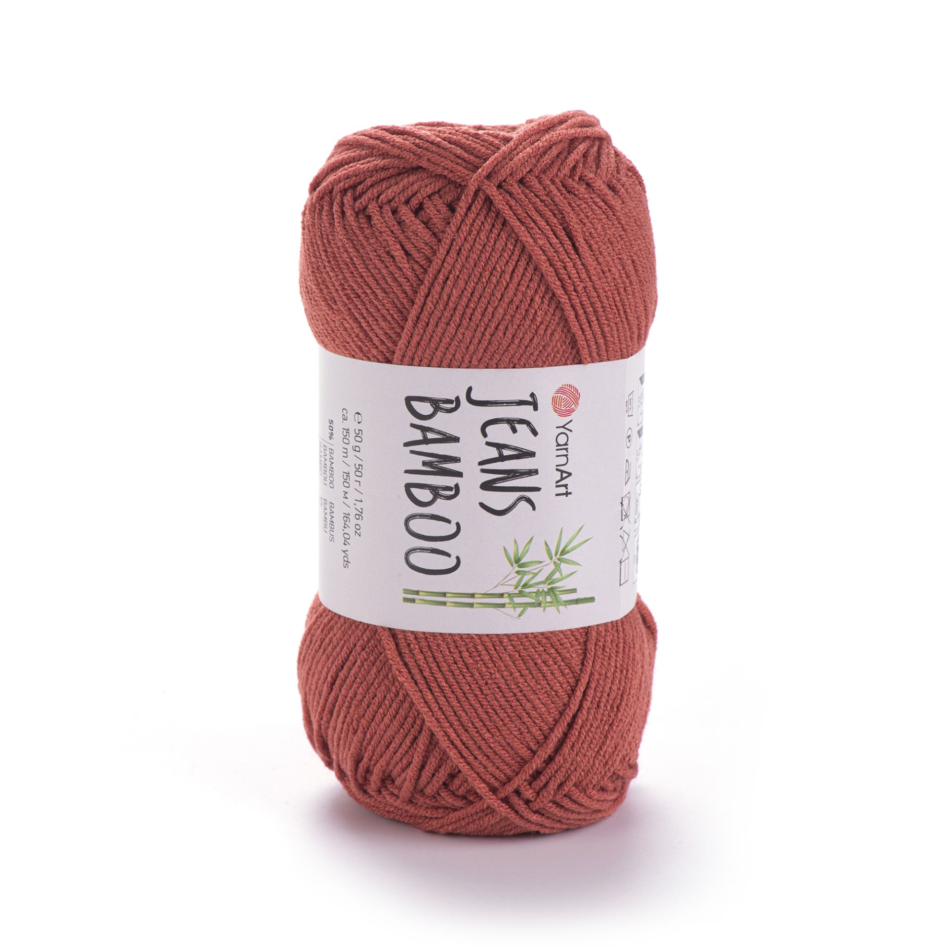 YARNART JEANS BAMBOO - KNITTING YARN TERRACOTTA - 142