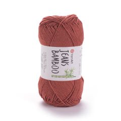 YARNART JEANS BAMBOO - KNITTING YARN TERRACOTTA - 142