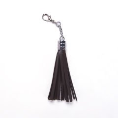 LEATHER BAG TASSEL BROWN