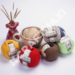 YARNART SUMMER - SPARKLY KNITTING YARN PISTACHIO - 20