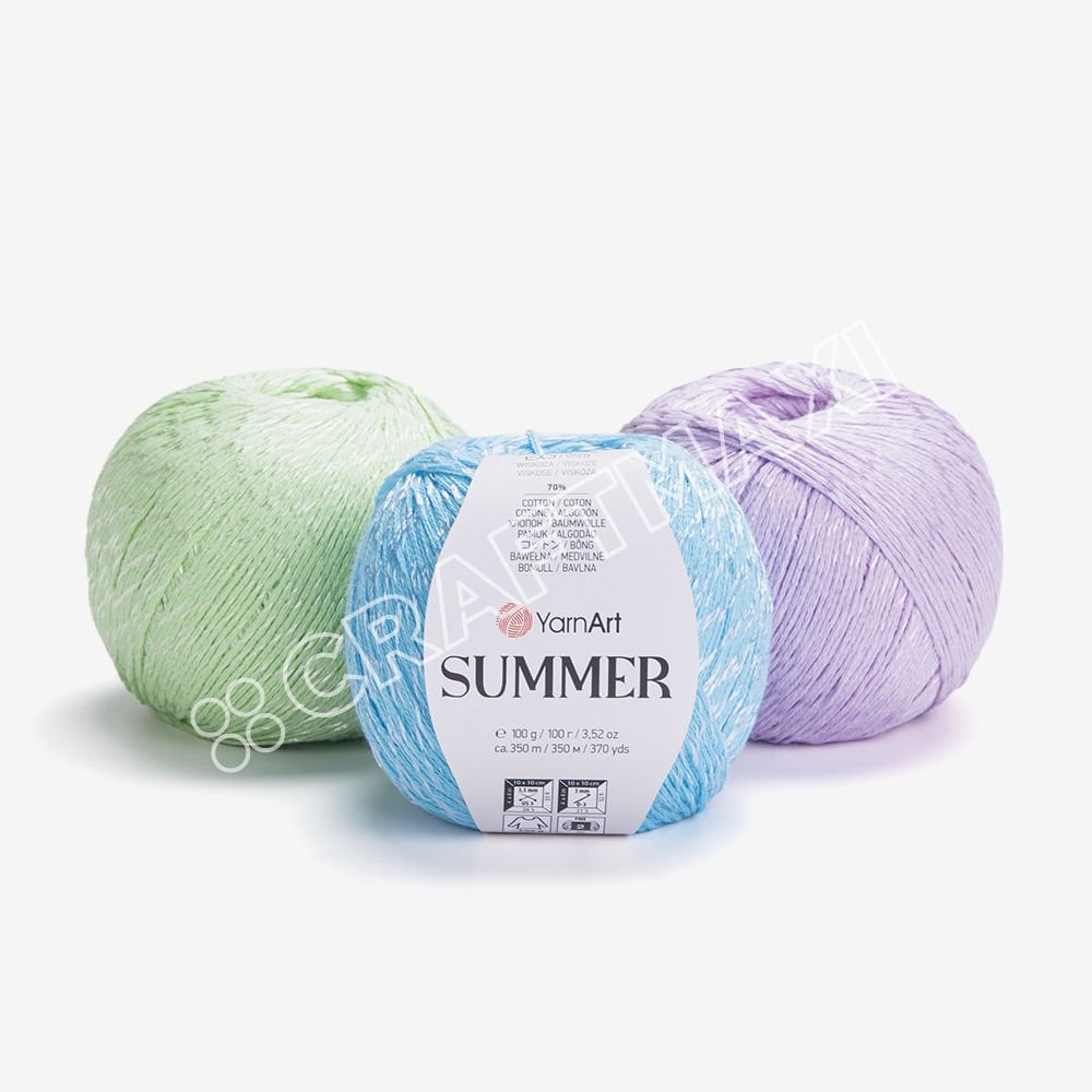 YARNART SUMMER - SPARKLY KNITTING YARN